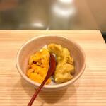 鮨処 多田 - 小鉢 ウニ