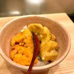 鮨処 多田 - 小鉢 ウニ