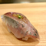 鮨処 多田 - 握り アジ