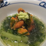 くろぎ - 蓮根饅頭と雲丹