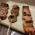 串鳥 - 豚味噌海苔巻き 140円ｘ2本/豚精肉 131円