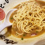 焼きあご煮干しらぁめん とびうお - そのままより替玉として