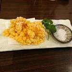 酒・蕎麦 田治 - とうもろこしのかき揚げ