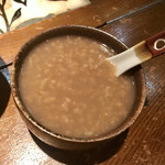 北新地 串柾 - 熱々の茶粥