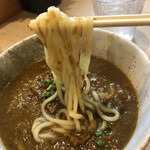 猪股うどん - 麺リフト