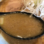 麺処　慶 - 味噌スープ