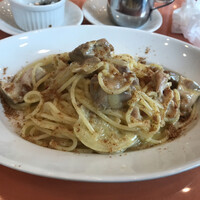 トラットリア グランボッカ - 大山鷄と魚醤のレモン風オイルパスタ