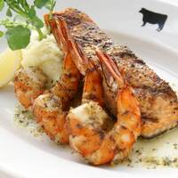 サーモン ＆ シュリンプのグリル ハーブレモンバターソース