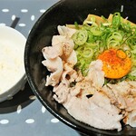 麺家 ひぐま商店 - あぶらそば　半ライス付き