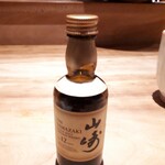 炭火割烹 白坂 - 青リンゴのシャーベットには、山崎をたっぷりかけて