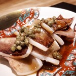 炭火割烹 白坂 - ⚫スルメイカの子供　実山椒