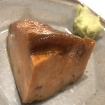 すが弥 - 余市の鮟肝。冬物よりは脂が軽く、クラッカーやバゲットに塗っていただきたい！