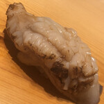 すが弥 - 北寄貝の炙り。モフモフが生きています