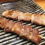 焼き鳥 ばかちん - 豚バラと、塩ハーツ♪