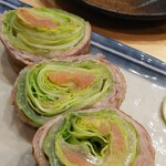 焼き鳥 ばかちん - 本日のレタス巻き