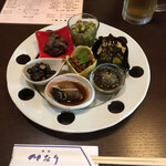 川なり - 盛り合わせのお皿