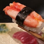 旬魚旬菜まるとび - 握り
      蟹。