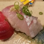 旬魚旬菜まるとび - 握り、鯵。