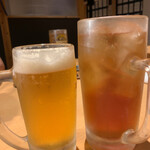 焼肉　戸板商店 - ウーロン茶の大きさ分かって貰えますか？めちゃくちゃデカい（笑）