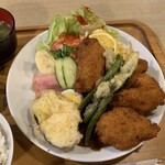 楽園 - 魚のフライ定食【2020.6】