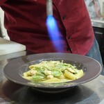 トリワイン ＰＩＫＯＳＨＨＨＵ - ペンネ バジルクリーム