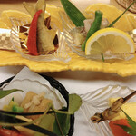 有楽 - 鮎の唐揚げ