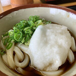 手打ちうどんますや - 冷ぶっかけ（小）に山芋トッピング