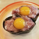 すし江戸 - うずら鉄火