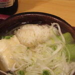 一魁 - 鱧と茄子のお鍋の鱧