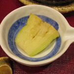 一魁 - 鱧と茄子のお鍋の茄子