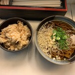 南海そば - かやくご飯定食そば