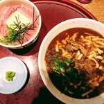 白川製麺所 - 濃厚カレーうどん＆まぐろとろろ丼