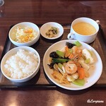 中華料理 正華 - 海鮮XO醤炒め＋ﾗｲｽｾｯﾄ