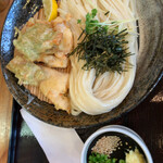 讃岐饂飩宏之輔 - 旦那さんのかしわ天ざる