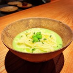 松濤 爛缶 - 翡翠豆の和え麺