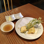 蕎麦切り 旗幟 - ハモの天ぷら1,200円