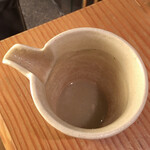 蕎麦切り 旗幟 - 蕎麦湯