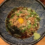 おぎ野 - 納豆ころ蕎麦