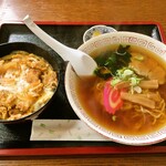 竹はし - カツ丼ラーメンセット