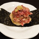 肉料理ふくなが - 牛ネギ手巻き寿司