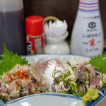 はまべ - 2020.6 地魚アジ三昧定食（1,500円）なめろう、刺身、タタキ