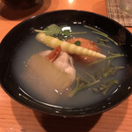 日本料理 たかむら - 鱧団子、蛤