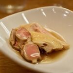 サエキ飯店 - 薬膳紹興酒ダレ砂肝と鶏肉