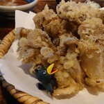 うずら家 - キノコいろいろ天ぷら盛り合わせ