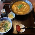 Mugino Sato - 鰹だしの 和風カレーうどん ミニ丼付、1,050円(税別)