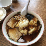 寿ラーメン - チャーシューワンタンメン（850円）+大盛り（100円）【令和2年06月20日撮影】