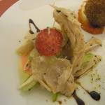 トラットリア 29 - 【‘12.5肉の日イベント】「兎と苺のサラダ」（竹内シェフ）
