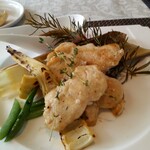 ビストロ セレニテ - 若鶏筍茄子ズッキーニそしてローズマリー