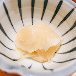 大喜寿し - 夫が所望したお代わりのガリ