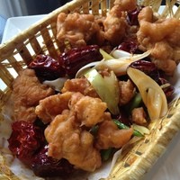 御膳房 銀座店 - 定番ランチセット 若鶏の唐揚げ唐辛子炒め 1050円